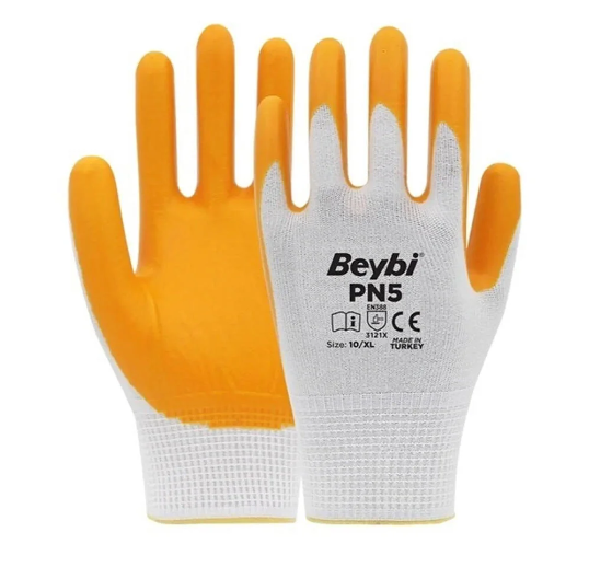 IS ELDIVENI SARI NITRIL NYLON BEYBI PN 510 XL